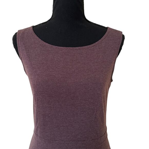 LOFT Sleeveless Purple Dress - Picture 2 of 7